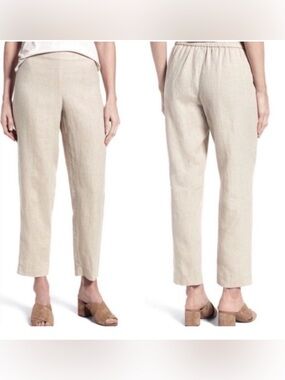 Eileen Fisher Organic Linen Pants - medium